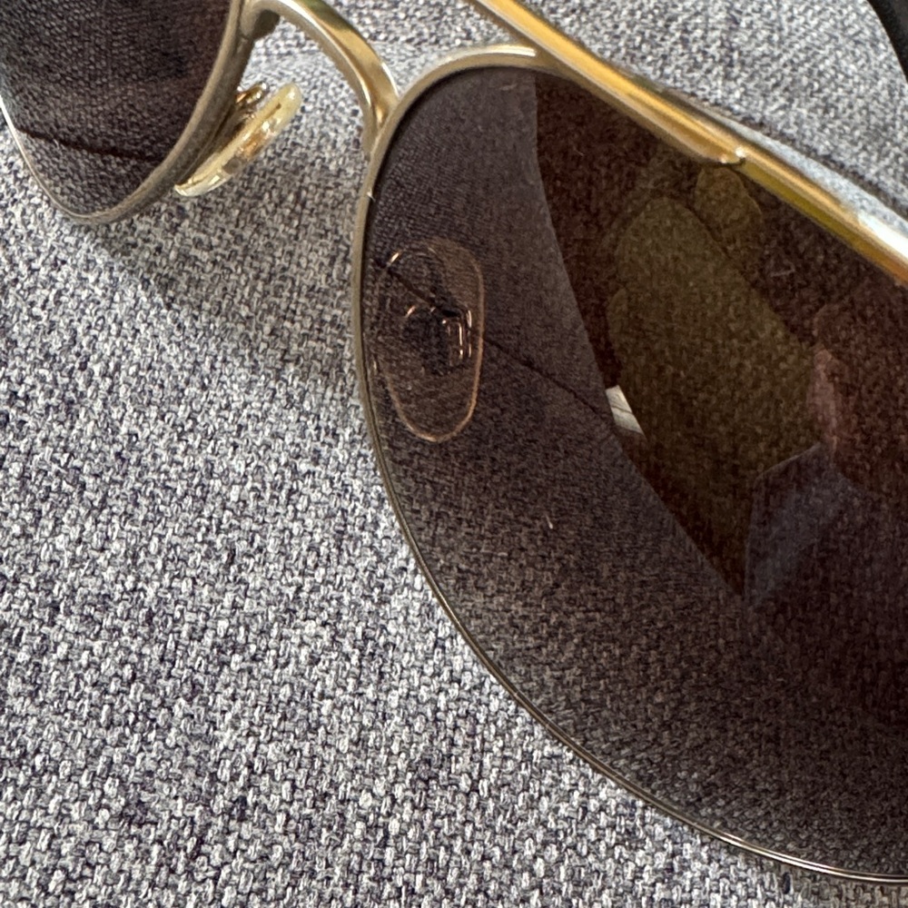 CHANEL Gold Frame Sunglasses with Brown Lenses - Picture 7 of 7